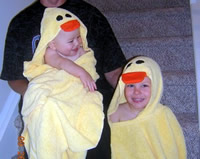 After-bath duck towels