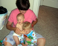 Granny loves the boys.