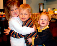 Group Hug - Daniele, Tommy and NicholasB