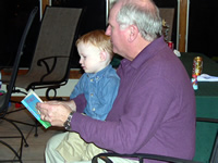 Grandpa reads another book...
