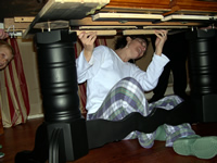 Moving the dining room table...