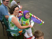 Here comes the parade!