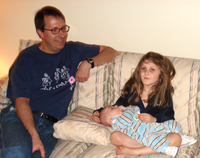 Daniele holds Tennison.