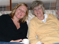 Stefani and Kathy chillin' out.