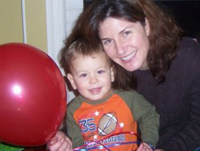 Mom and the birthday boy!