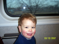 On the train to Times Square...
