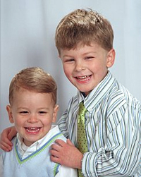 My twinkly grandsons!