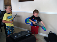 Trevor and Tommy make music.