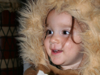 Ophelia bundled up.