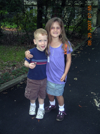 Daniele and Nicholas B on their first day!