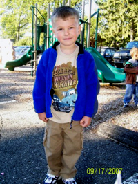 Tommy on his first day!