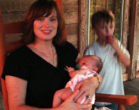 Suzanne with her newest, Ella Bea.