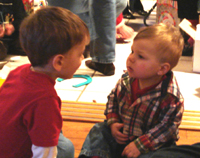 Nicholas C. chats with Tennison.
