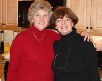 Cousins Kathy and Rosie.