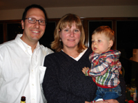 Stef'n'Jeff with little Tennison.