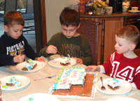 Birthday kids Tommy, Erik and Nicholas B.