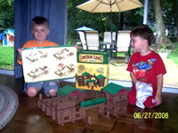 A Lincoln Logs village!