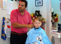 A haircut for school.