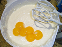 Cindy makes Italian cheesecake.