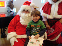 Nicholas loves Santa!