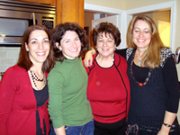 Christmas Eve with Laurie, Cindy, Pat and Cheryl.