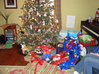 The Christmas Eve haul.