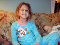 Santa brought Daniele Nintendo and an American Girl baby!