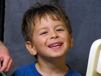 Smile for Mommy's new camera, Nicholas!