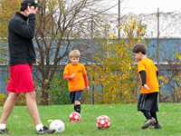 Tommy loves soccer!