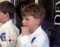 Waiting for a yellow belt.