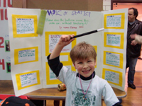Static electricity experiment.