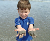 Oooh - wet sand!