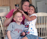 Chris and her kids!