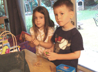 Ophelia and Nicholas are cousins, but look like twins here.