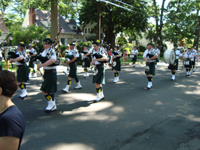 The bagpipers.