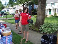 Cindy's ready for the block party.