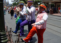 A little street entertainment.