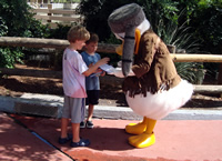 Donald signs.