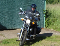 Biking to graduation.