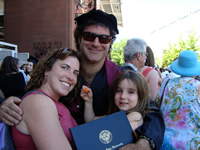 A happy family.