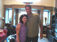Cindy and Mike in Sheri's family room.