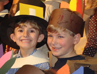 Tommy and friend smile for the camera...