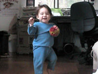 Rosie's walking at ten months...