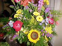 Flowers everywhere!