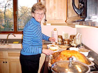 No, Kathy's not carving...