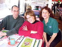 Waitress joins in!