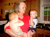 Granny's arms are full!