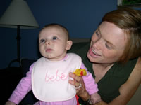 Here's Anelie and Mommy Suzanne.