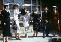 Mom, Dolores, Viola, Aunt Mary Jo, Billy, Rosie on Easter Sunday 1955
