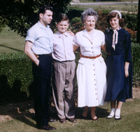 Johnny, Billy Aunt Mary Jo and Rosemary (age 11)